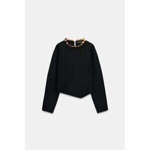 ZARA KNIT METALLIC BALL JUMPER